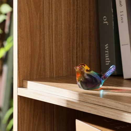 DLXK Crystal Glass Bird Figurines Multicolor Glass Bird Import