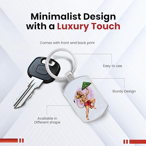 Image of Stylish Metal Keychains with Permanent Glossy Print - Inspirational Quotes & Spiritual Designs - Perfect Key chains for loved ones, Personal Use, Gifts & Return Gifts