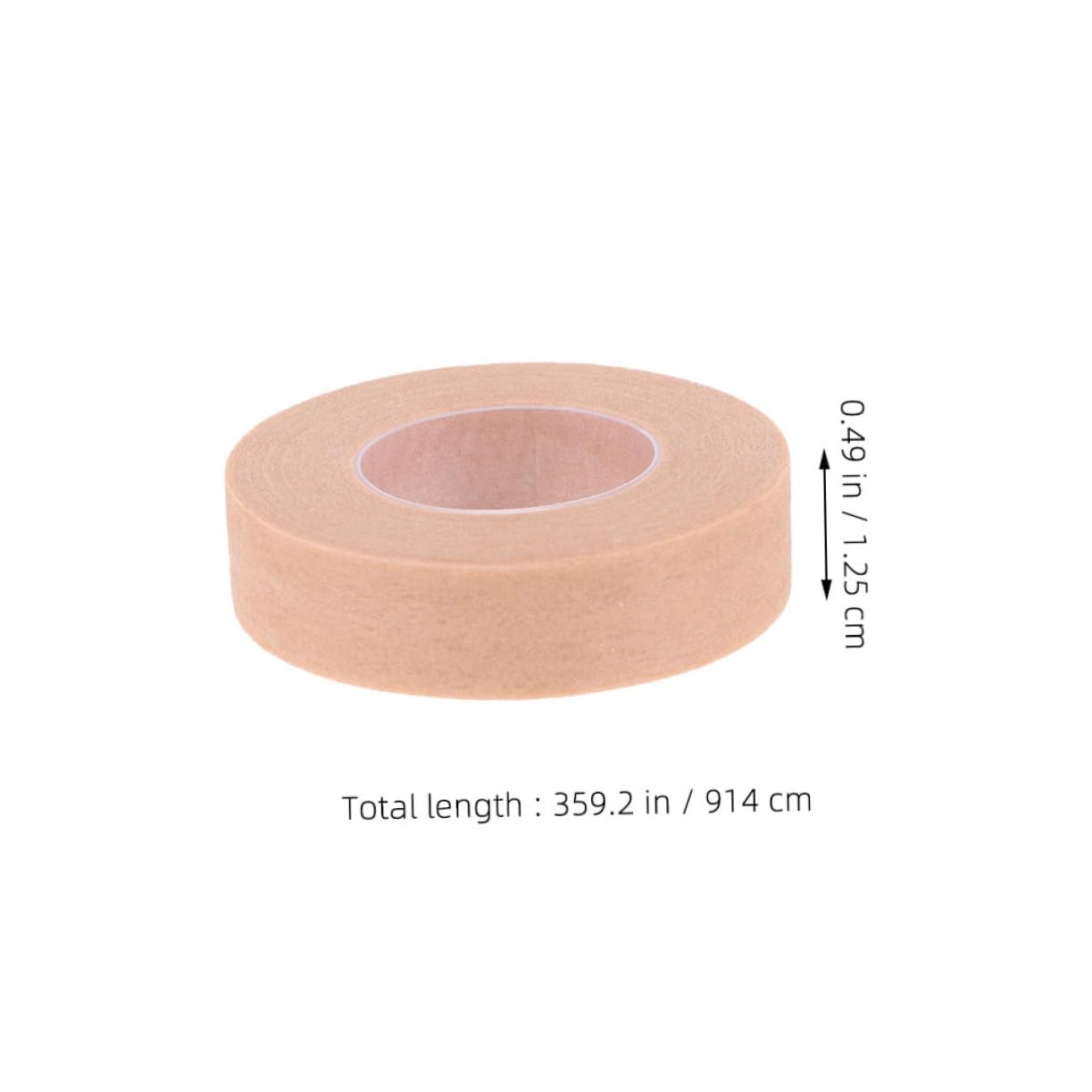 BESTYASH 5 Rolls Breathable Non Woven Makeup Eyelash Extension Tapes for Women Skin Tone Adhesive Tape for Eyelid Lifting and Grafting Supplies Long Lasting and Portable