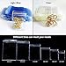 Fnuiddt 100 Pack PVC Clear Jewelry Anti Oxidation Zipper Bag Antitarnish Plastic Bags for Packaging Jewelry Rings Earrings Transparent Poly Pouch (Light Blue, 2.36×3.14inch)