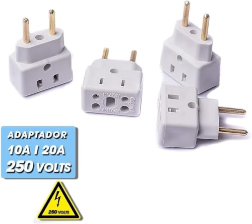 Adaptador Plugue de Tomada Bob Esponja Benjamin 10A 16A 20A Plug Pino Grosso e Fino até 250v - Compl