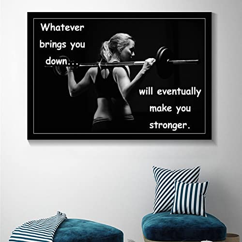 Lirong Make You Stronger Motivational Inspirational Posters Home Decor Wall Art Print For Gym Motivational Quotes Poster Printing 08X12Inch(20X30Cm) #TOP4