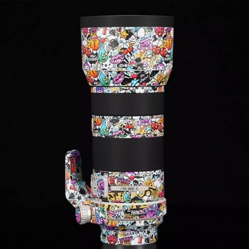 Skin Lens Camera Skin Wrap Vinilo Protector para Lente Sony FE 70-200mm F4 G Graffiti White miniatura 3