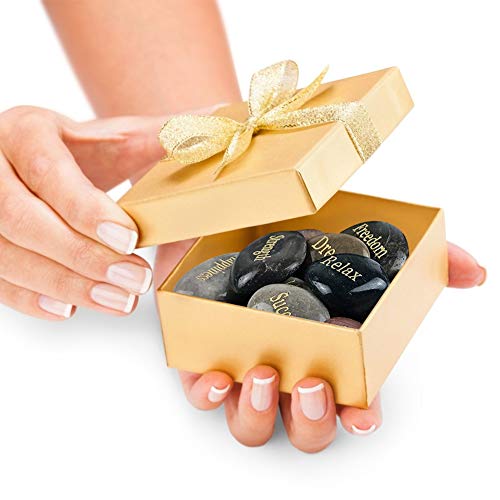 image for BigOtters Rocks with Inspirational Words, 25 Different Words Encourage