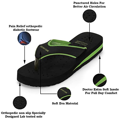 Image of DOCTOR EXTRA SOFT Chappal Care Orthopaedic and Diabetic Comfort Doctor Flip-Flop and House Slipper's for Women's D-18