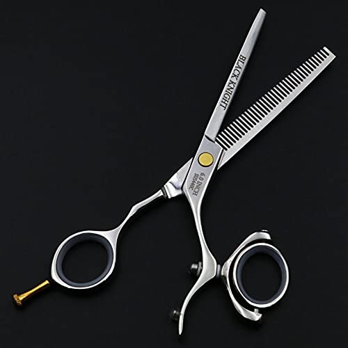 Hair Cutting Scissors, 6 inch Beauty Salon Cutting Shears Tools Barber Shop Hairdressing Scissors Styling Tools Professional Hairdressing Scissors Set BY ZZYY (Color : 1 set add case)