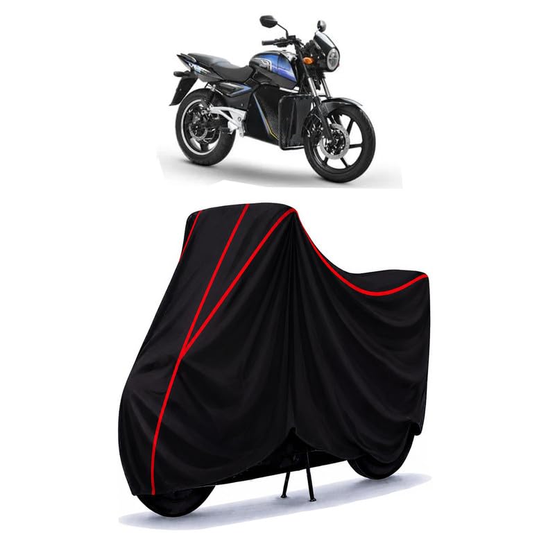 Image of Odysse Vader Water Resistant Bike Cover for All Motorcycles & Rain | Heavy Duty Taffeta Fabric | UV Protection, Dustproof, Scratchproof | All Weather Two Wheeler Body Cover with Elastic Bottom