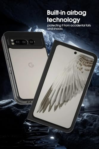 Image of Phone Case for Google Pixel Fold, Matte Frosted Back Cover, First-Rate Protection, Genuine Button Response, Special Radian Design, Camera Protection, Black