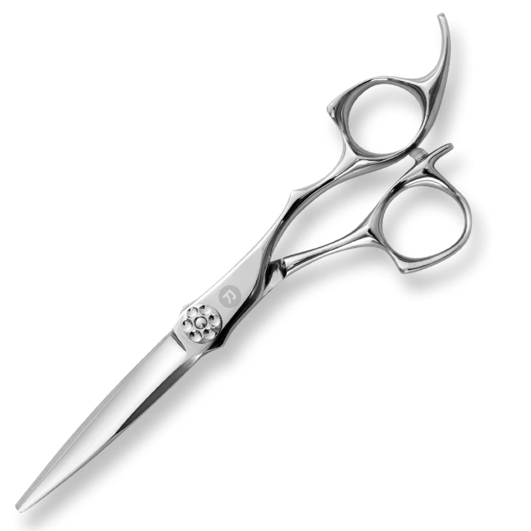Saki ShearsGrand Master Professional Hair Cutting Scissors - 6" Length - VG10 Japanese Steel Razor Edge Barber Scissors for Men and Women