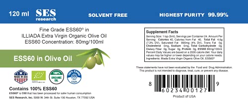 Aceite de oliva extra virgen orgánico 120 ml C60 miniatura 3