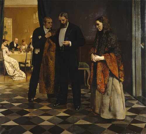Image sur toile Christian Krohg reproduction d'art pictural haut de gamme de 60x90cm