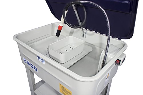 Sogi SP-LV-E Baño de lavado con bomba a recuperación para motores Carter taller piezas arandela