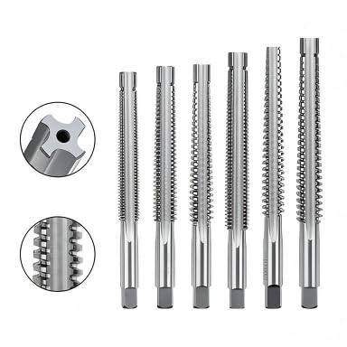 Do gwintowników trapezowych TR HSS gwint prawy TR8 TR12 TR14 TR26, stal szybkotnąca, gwintownik trapezowy do metalu, drewna, tworzywa sztucznego (22 x 4,0)