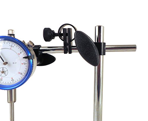 Magnetic Base With Fine Adjustment And Sae Dial Test Indicator With 0.0005: Resolution (Half A Thousandth), 1" Travel, Accuracy 0.001" Per 1" Mag Base Mbdi #TOP3