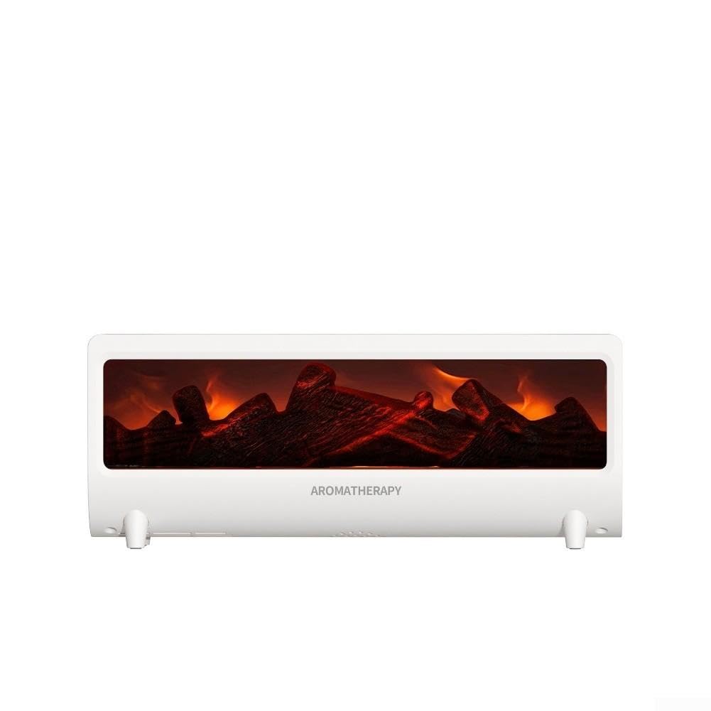 GLOBALHUT Umidificatore Fiamma Colorata 300ml Silenzioso(White)