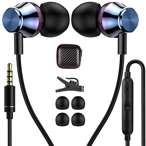 Écouteurs filaires 3,5 mm pour ordinateur portable, manette de jeu, téléphone Android, Samsung A15 A14 A13 A12 A52, isolation du bruit, écouteurs...