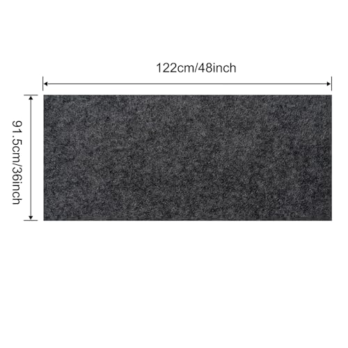 Image of Large Bird Cage Mat, Under Pet Cage Mat for Bird Cages, Reptile Aquariums, Dog Kennels, Absorbent /Waterproof Felt Mat with Non-Slip Backing for Hard Floors and Surfaces (36x48 Inch)