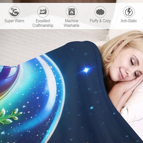 Couverture douce et chaude pour home office et voyage design escargot