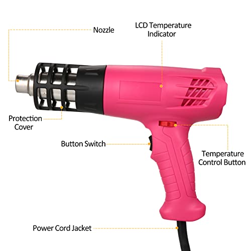 PAPAPI Máquina de ar quente 1600-2000 W Kit de máquina de aquecimento de ar quente com configuração