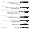 PAUDIN-Kitchen-Knife-Set-7-Piece-Chef-Knife-Set-High-Carbon-Stainless-Steel-Knife-Set-Razor-Sharp-Knives-Set-for-Kitchen-Precise-Cutting-Lightweight-Durable-Black PAUDIN Kitchen Knife Set, 7-Piece Chef Knife Set, High Carbon Stainless Steel Knife Set, Razor-Sharp Knives Set for Kitchen, Precise Cutting, Lightweight & Durable, Black