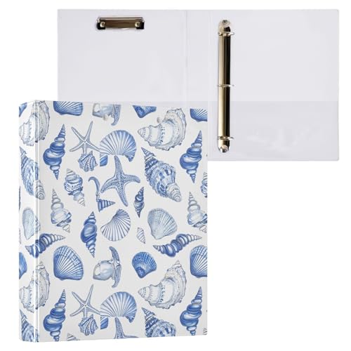 Classeur à 3 anneaux anti-feuilles volantes grande capacité 200 documents bleu