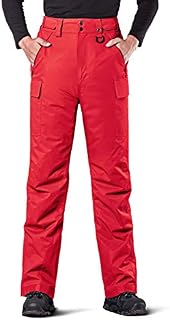 FREE SOLDIER Men's Waterproof Snow Insulated Pants Winter Skiing Snowboarding Pants with Zipper