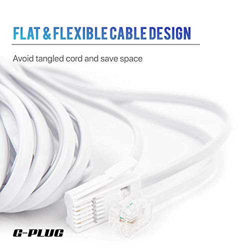 G-PLUG BT to RJ11 Telephone Cable 10m, UK Plug to RJ11 Lead for Landline, Router, Modem, ADSL Broadband, Fax, Sky Box, Virgin Media - Image 6
