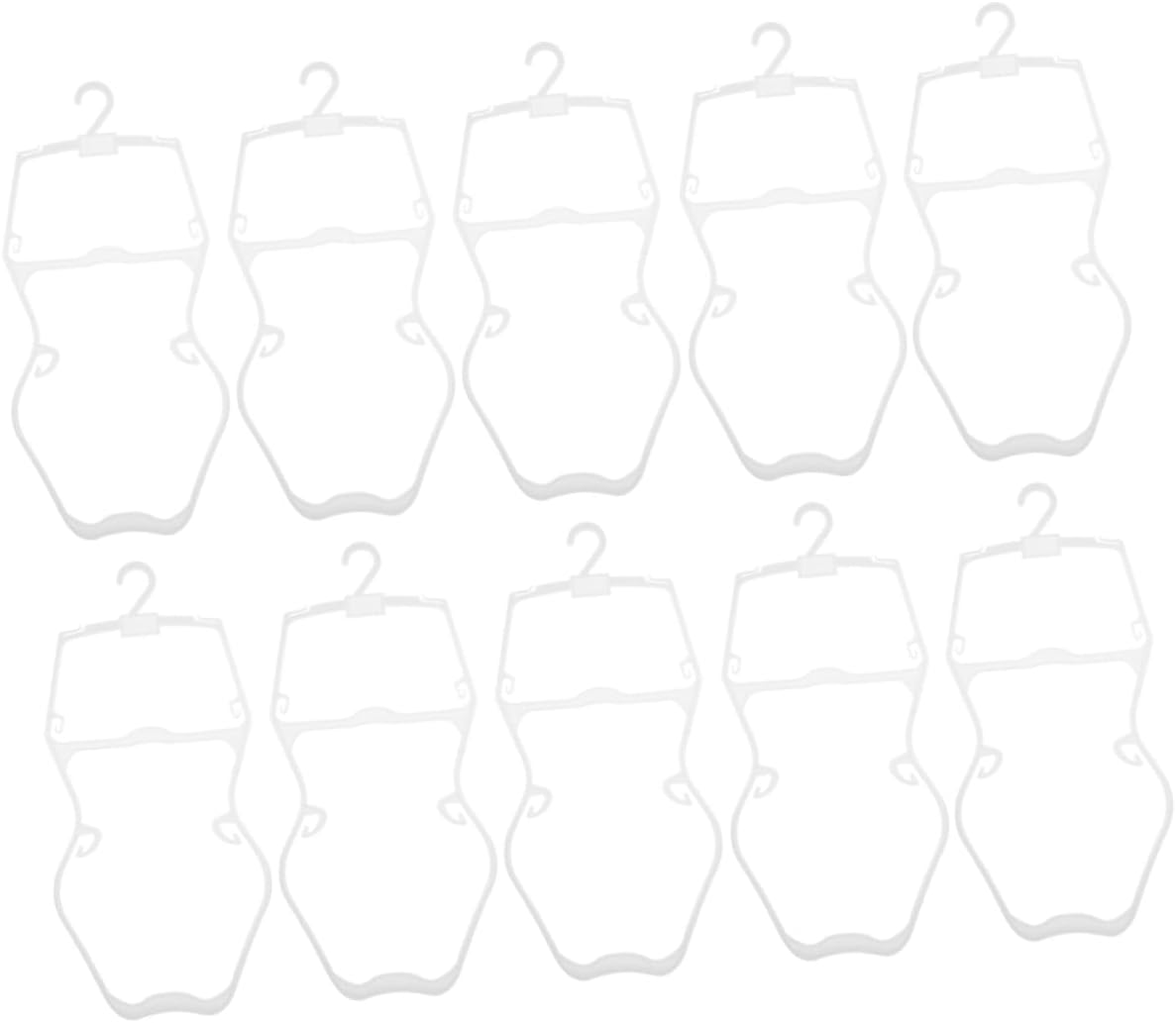 Amosfun 10Pcs Swimsuit Hangers Non Slip Body Rack for Swimwear Display Space Saving Design for Home and Retail