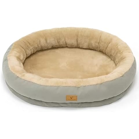 AKEISHE Cat Cushion Bed - Soft Durable Fabric Cat Beds for Indoor Cats and Kitten Beds for Indoor Kittens, Washable Calming Cat Bed for Ultimate Comfort Cover