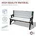 Convert-a-Bench 2-in-1 Outdoor Bench & Picnic Table - Foldable, Weather-Resistant Seating - Perfect for Patio, Lawn, Garden, or Deck - Durable & Easy Assembly - 1 Bench/Order, Platinum White Birch