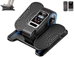 Machine elliptique sous le bureau, pédalier électrique assis, exerciseur de jambes silencieux pendant que vous êtes assis pour les personnes âgées, machine d'exercice portable pour les jambes avec télécommande, 12 vitesses réglables en mode manuel et automatique