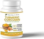 Curcumine curcuma avec piperine 1500mg. Plus grande puissance disponible. & Appui conjoint avec 95% Curcuminoides. Non-OGM, sans gluten 90 Ct