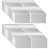 JYSNOW 50 Stück Rubbellose Selber Machen, Rubbelkarten zum Selber Beschriften 35 * 58mm, für Party Spiele Geschenk Postkarte Bastelarbeiten Personalisierte Geschenke (Silber)
