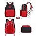 abshoo Kindergarten Backpack for Boys Preschool Backpacks School Bookbag for Kids 4-8(Red and Black)