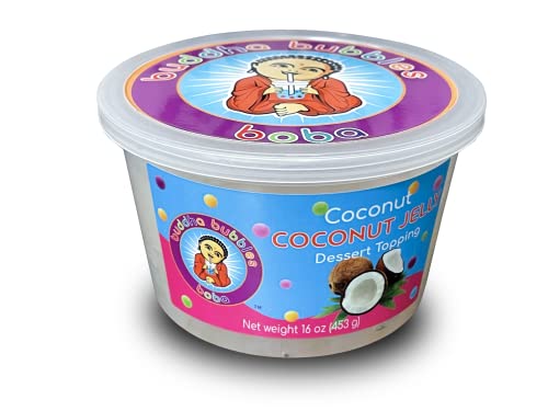 COCONUT Jelly Dessert Topping Nata de Coco by Buddha Bubbles Boba