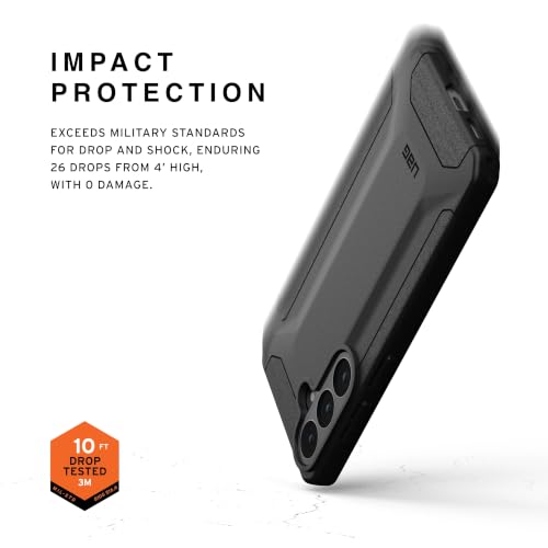 Image of Urban Armor Gear UAG for Galaxy S26 FE 5G Case, Scout - Transparent Rugged Military Drop Tested Protective Cover - Black