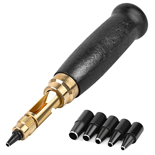 Japanese Screw Punch, Japanese Punch Tool, 6 Tip Sizes Leather Tool