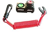 JLP Compatible with Jetski JS440 JS550 550SX 750SX 750SXI 800SXR Kill Switch with Quick Cord Lanyard Upgraded with Swivel Clip PWC for All Models S-D KPTWJ Yam RED