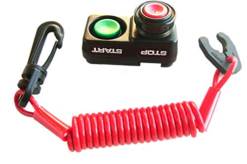 JLP Compatible with Jetski JS440 JS550 550SX 750SX 750SXI 800SXR Kill Switch with Quick Cord Lanyard Upgraded with Swivel Clip PWC for All Models S-D KPTWJ Yam RED