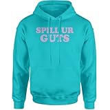 The Pxv Hoodie Spill Ur Guts Adult 4X-Large Teal