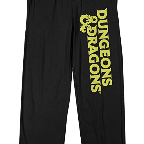 Dungeons & Dragons Logo Men's Black Sleep Pajama Pants2