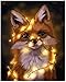 Produktbild DJHYT DIY Malen nach nach Zahlen kit Laterne Fuchs Lscape Tier-Frameless-40x50cm