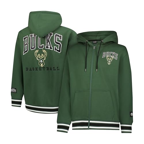 Chaqueta Milwaukee Bucks XXL para protegerse del frío con capucha suave