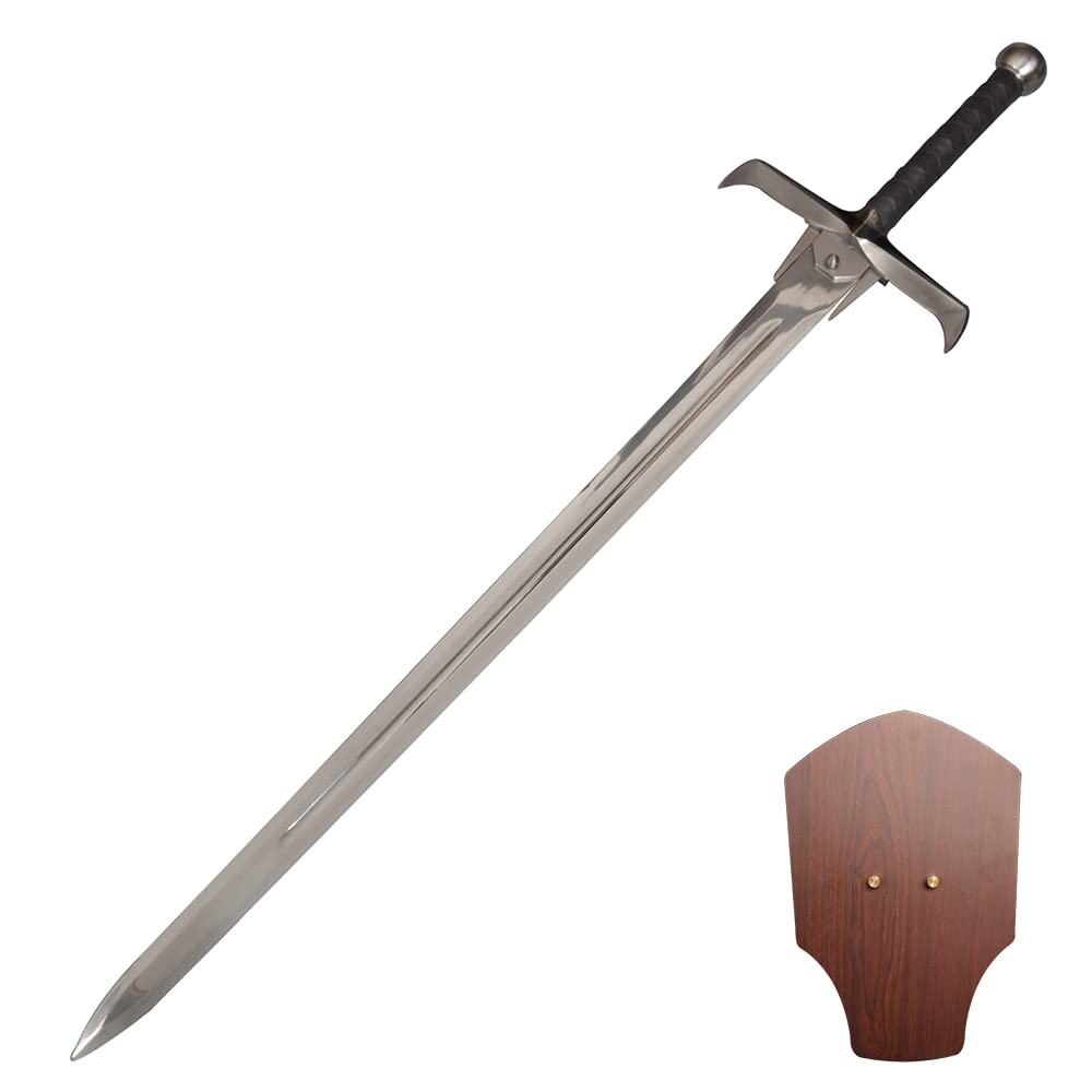 49.6" Stainless Steel The Kurgan Sword with Display Plaque for Cosplay, Collection