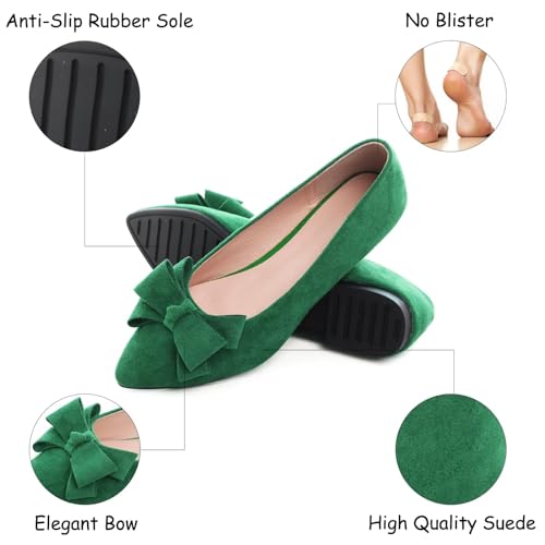Image of SAILING LU Women's Bow-Knot Pointed Toe Ballet Flats