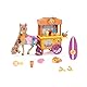 Jakks Pacific Wild Manes Pferdespielzeug für Mädchen, Bailey-Spielzeugpferd mit beweglichen Vorderbeinen, Boba-Wagen auf Rädern und Getränken, für Kinder ab 3 Jahren