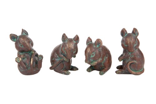 London Ornaments LO7512076 Ratones (Juego de 4)