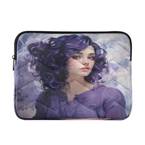 Funda para portátil morada para laptops 13 a 14 pulgadas miniatura 1