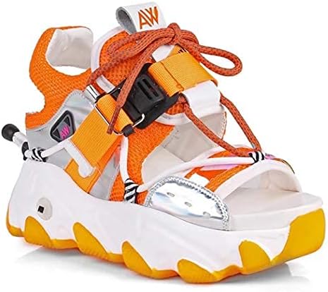 anthony wang platform buckle strap sandals