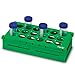 Heathrow Scientific HS24319 18 x 50 Ml Pop-Up Rack, (Pack of 2), Fluid_Ounces, Degree C, Polypropylene, Green (Pack of 2)